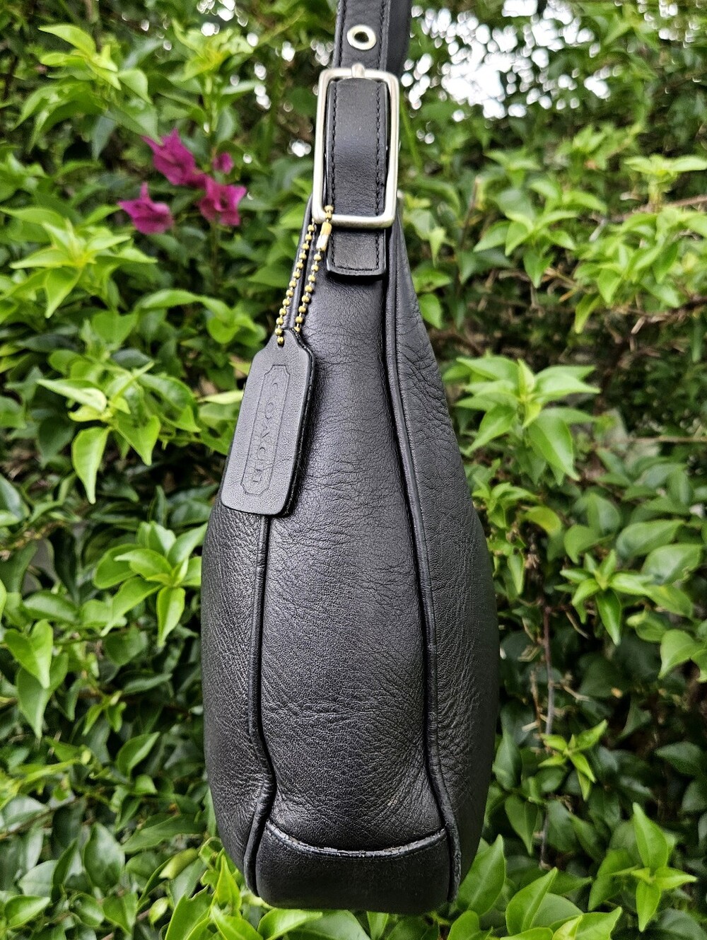 Vintage Coach Zoe Hobo 9342 Black Leather Shoulder Bag Y2K 2002 - Picture 4 of 12